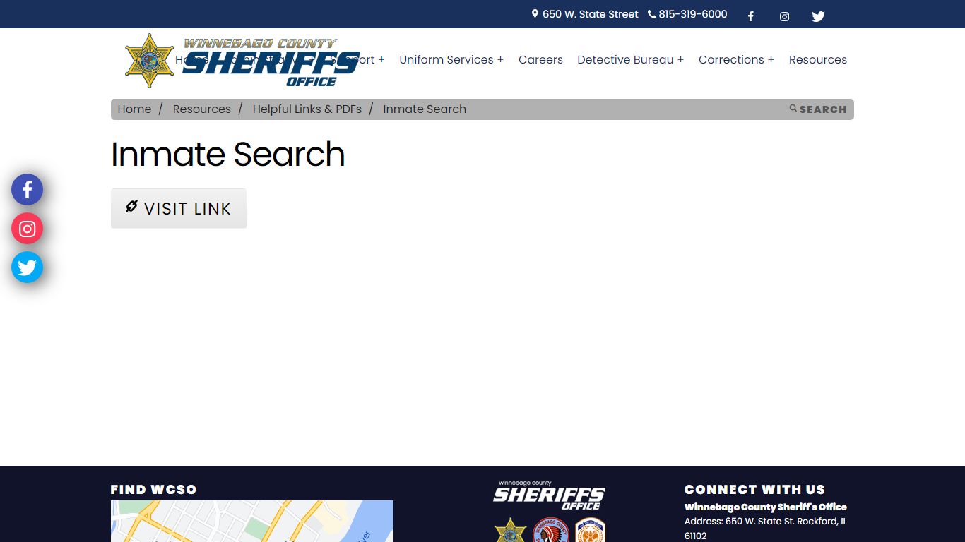 Inmate Search Links